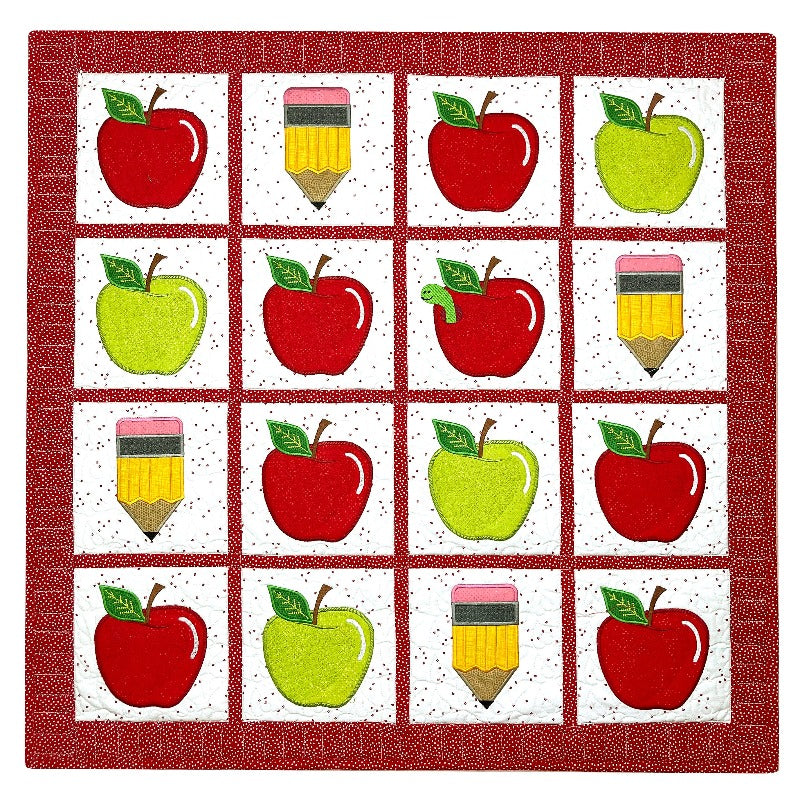 An Apple for the Teacher ITH Wall Hanging