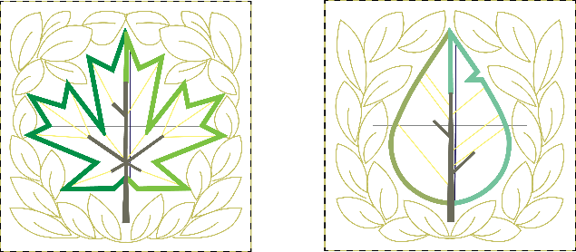 Fall Leaves ITH Wall Hanging