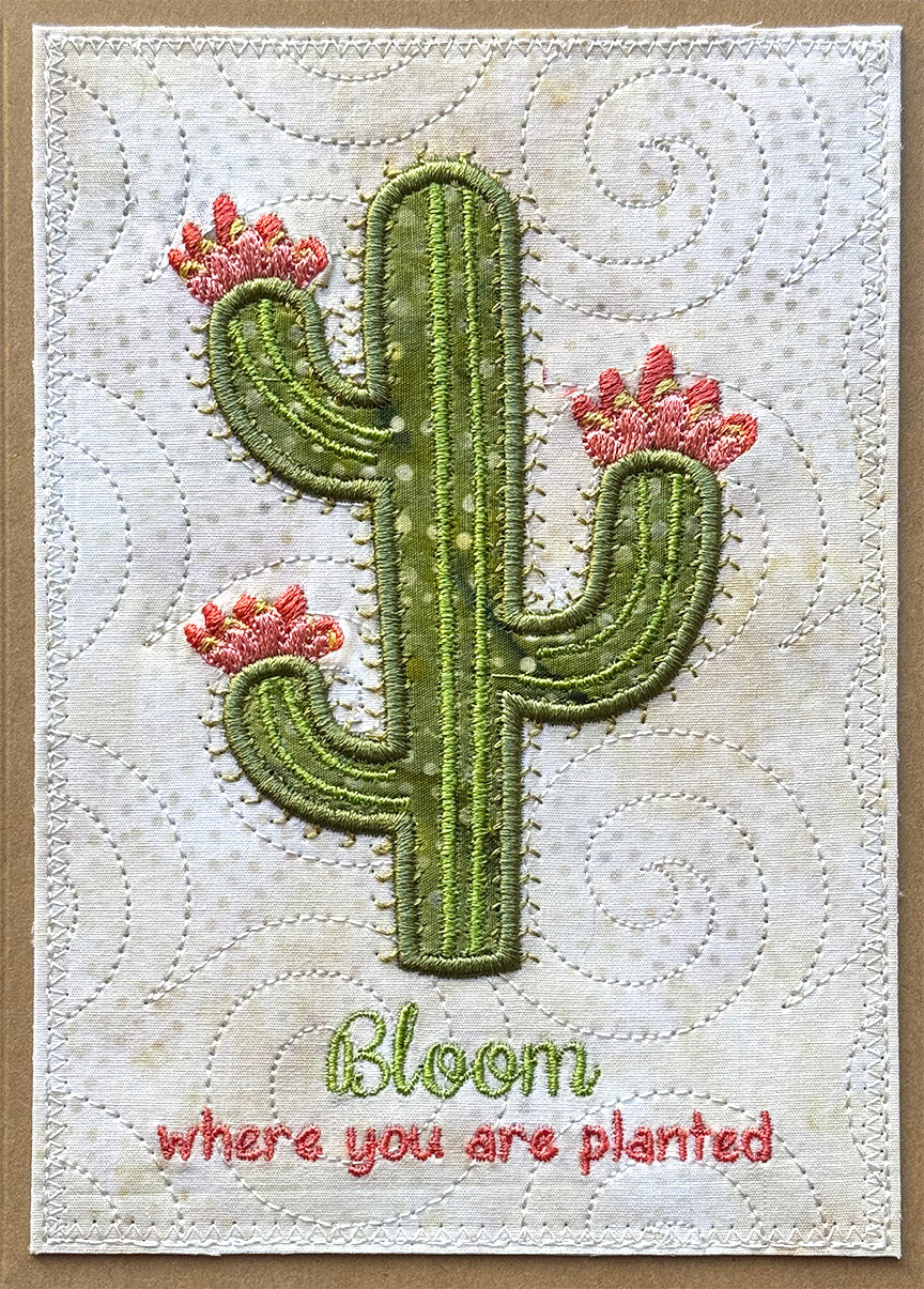 Desert Rose ITH Mug Rugs and Cards