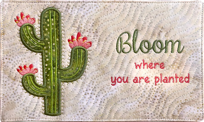 Desert Rose ITH Mug Rugs and Cards