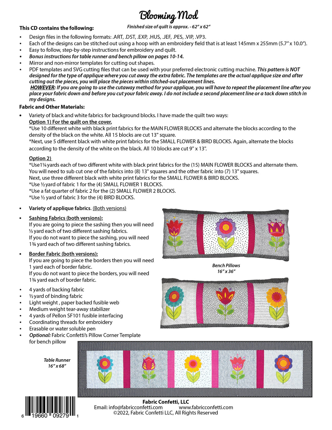 Blooming Mod  for Machine Embroidery