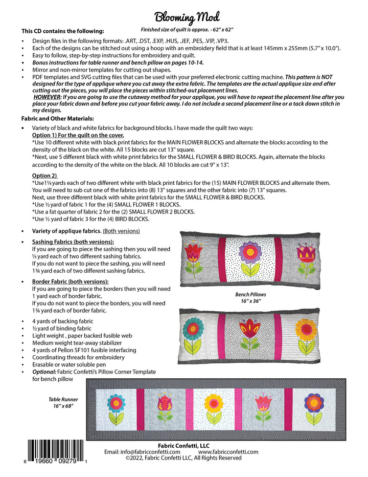 Blooming Mod  for Machine Embroidery