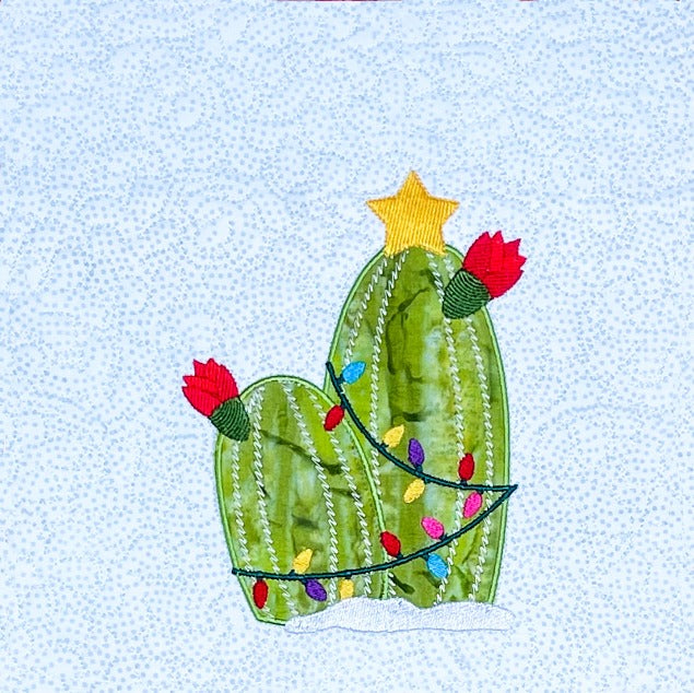 Holiday Prickly Blooms for Machine Embroidery