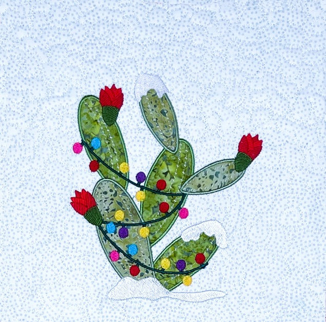 Holiday Prickly Blooms for Machine Embroidery