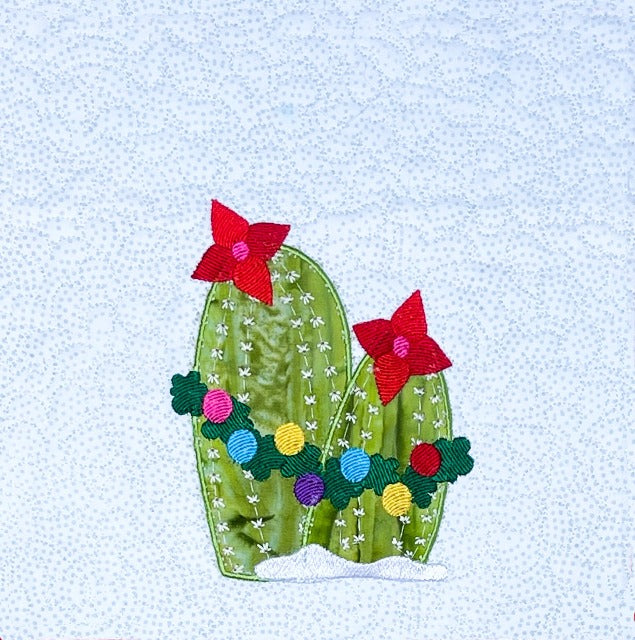 Holiday Prickly Blooms for Machine Embroidery