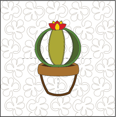 Petite Cacti ITH Wall Hanging for Machine Embroidery