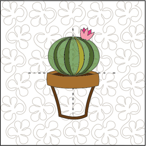 Petite Cacti ITH Wall Hanging for Machine Embroidery