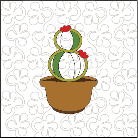 Petite Cacti ITH Wall Hanging for Machine Embroidery