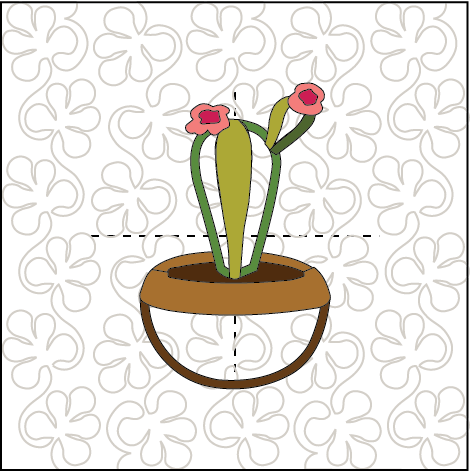 Petite Cacti ITH Wall Hanging for Machine Embroidery