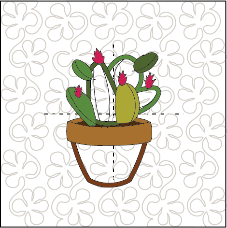 Petite Cacti ITH Wall Hanging for Machine Embroidery