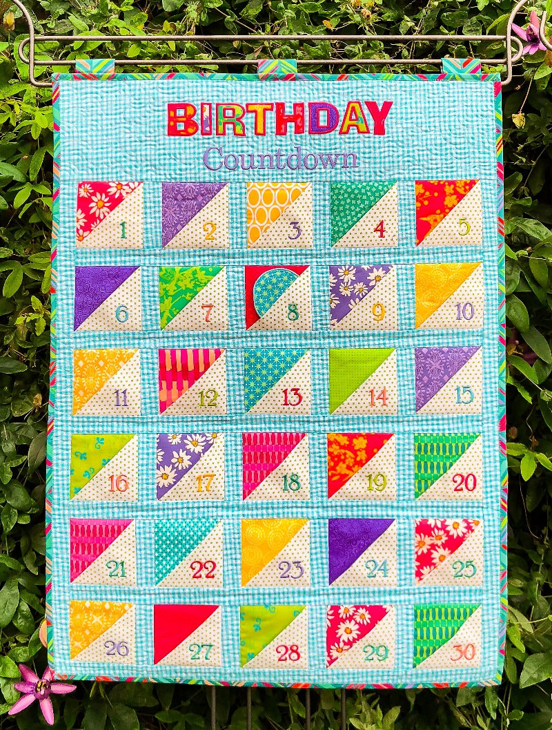 Countdown Calendar for Machine Embroidery