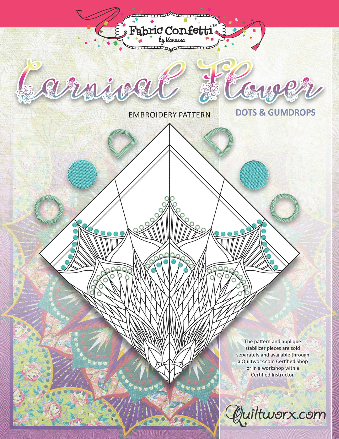 Carnival Flower Machine Embroidery