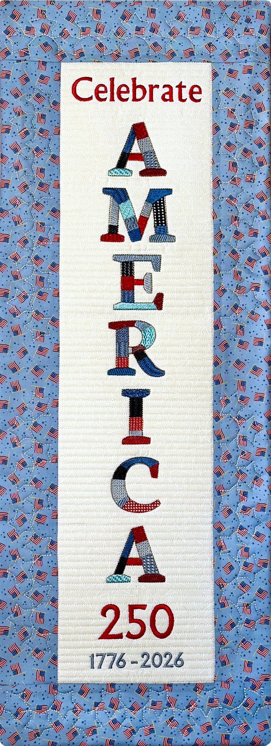 Bit-O-Color Celebrate America 250 Quilted Banner