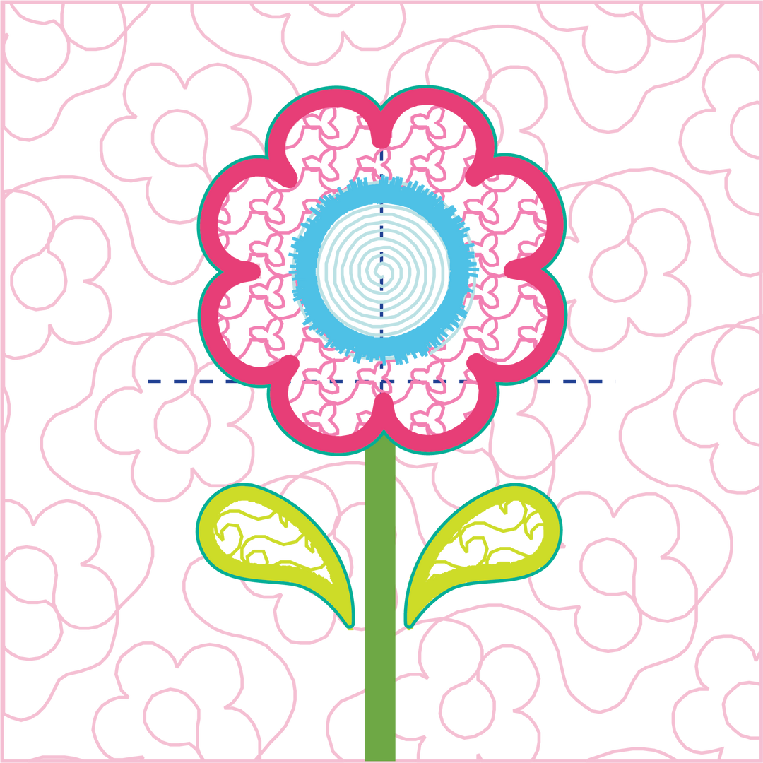Spring Flowers ITH Wall Hanging