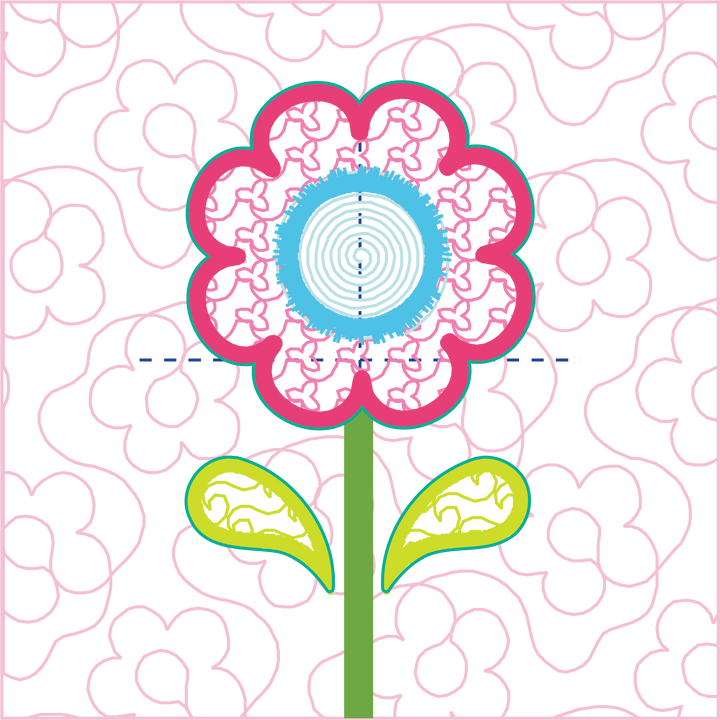 Spring Flowers ITH Wall Hanging