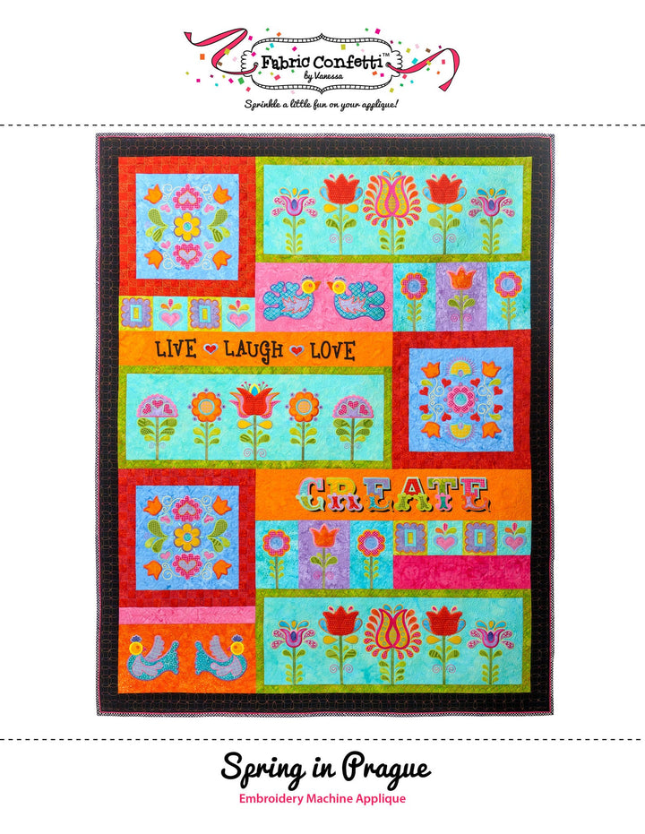 Spring in Prague for Machine Embroidery