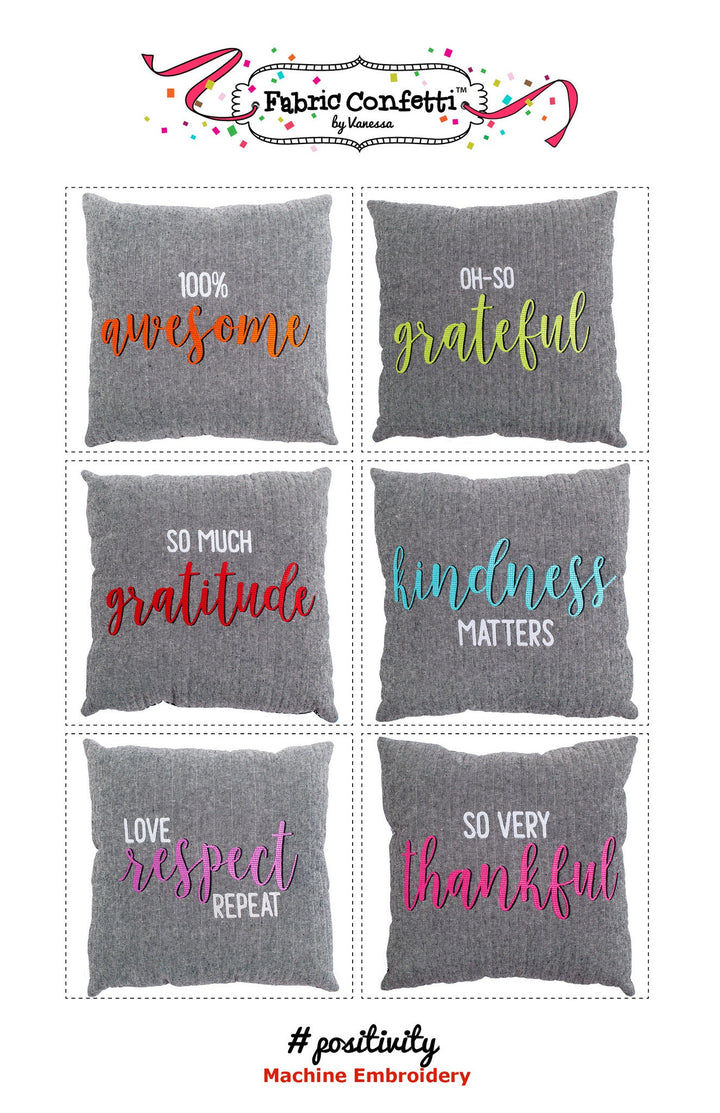 #Positivity for Machine Embroidery