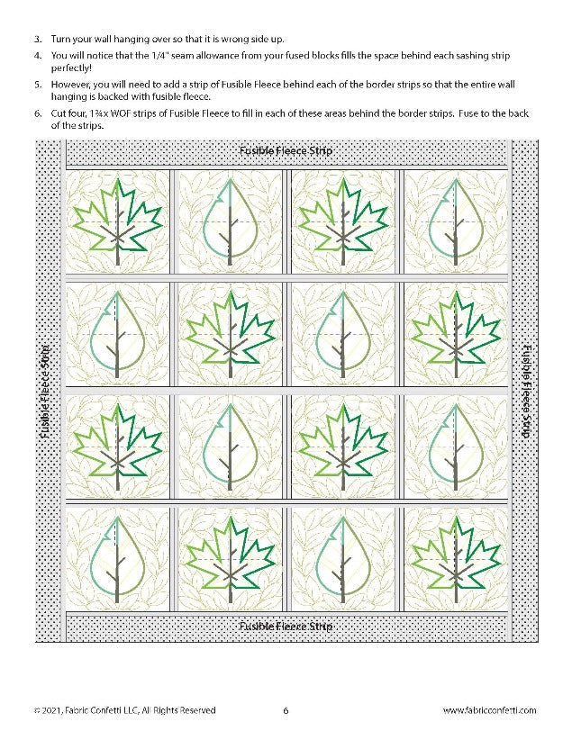 Fall Leaves ITH Wall Hanging