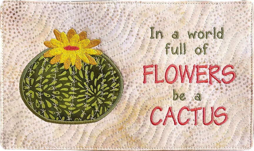 Desert Rose ITH Mug Rugs and Cards