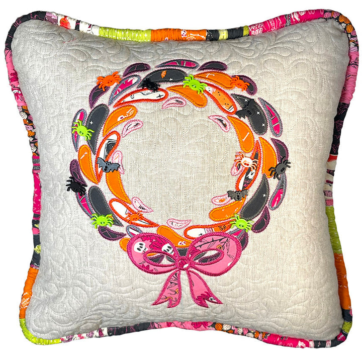 Wreath for All Seasons - Year-Round Machine Embroidery