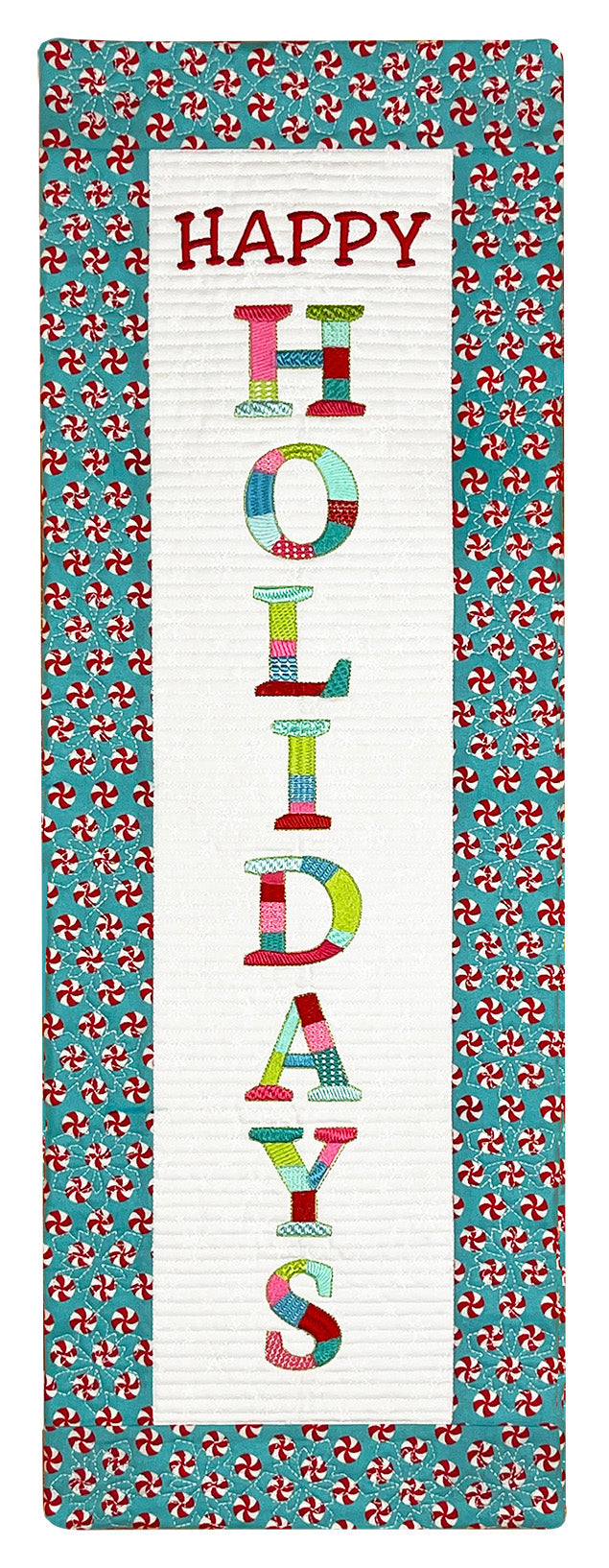 Bit-O-Color Happy Holidays Quilted Banner