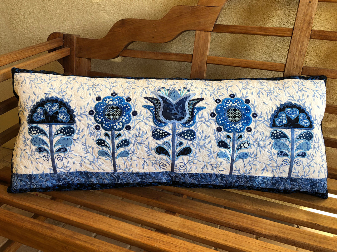 Spring Blues for Machine Embroidery