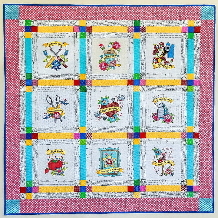 Inked - Makers Quilt for Machine Embroidery