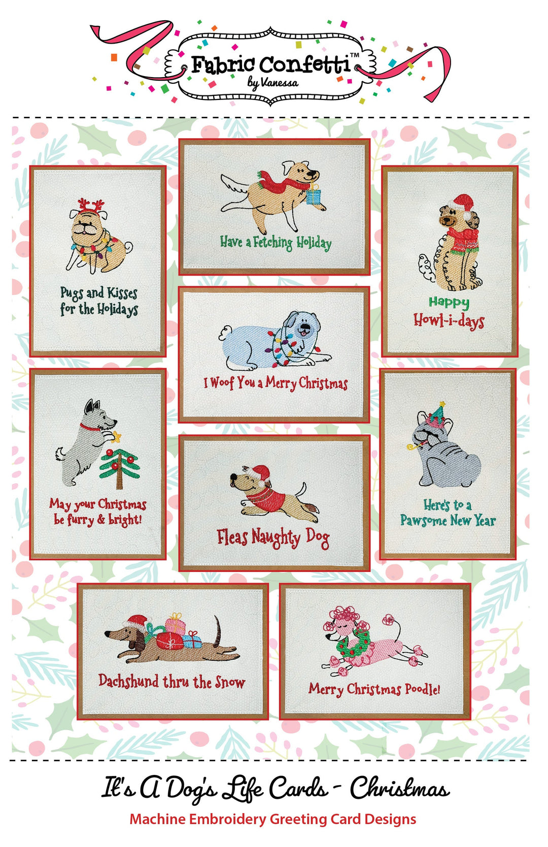 It's A Dog's Life Greeting Cards- Christmas