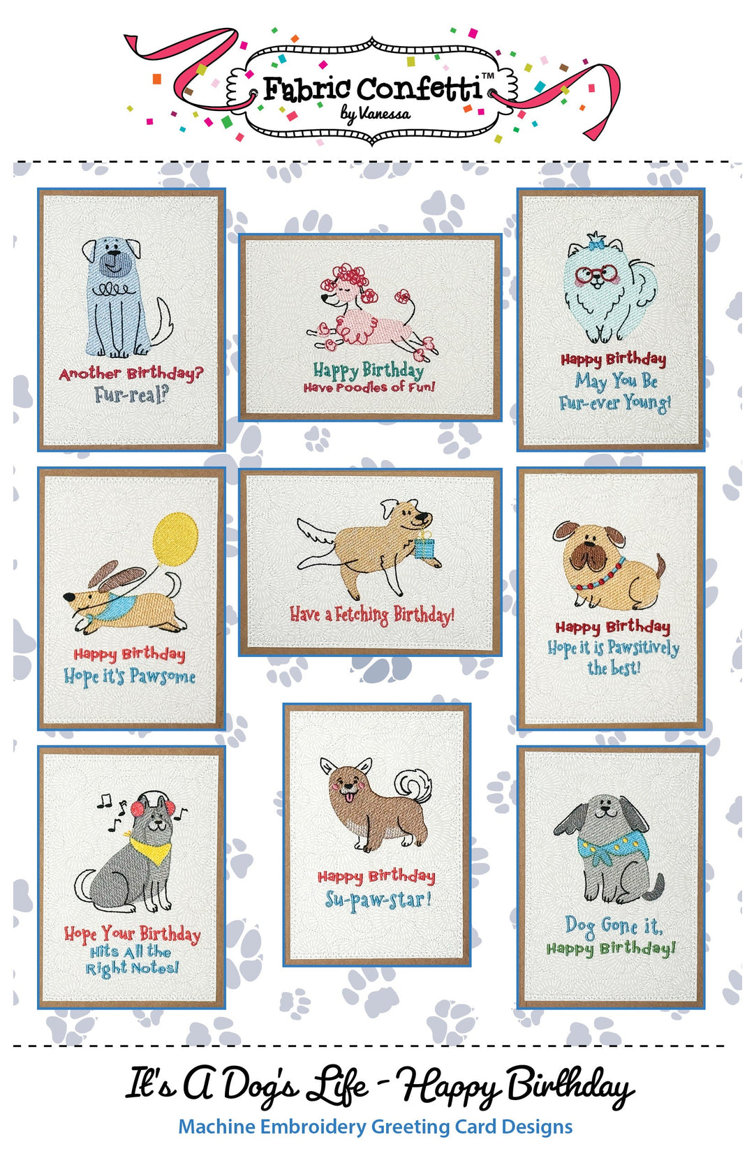 It's A Dog's Life Greeting Cards-Happy Birthday