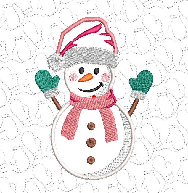 Just Chill Snowman Banner for Machine Embroidery