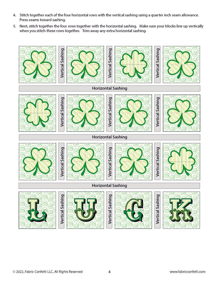 Lucky Charm ITH Wall Hanging