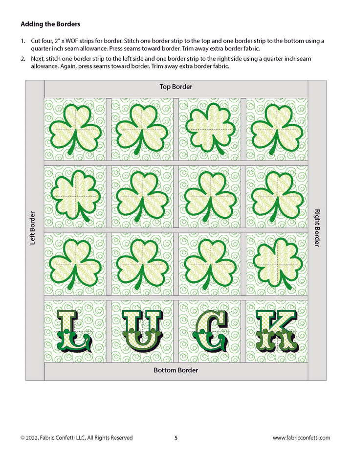 Lucky Charm ITH Wall Hanging