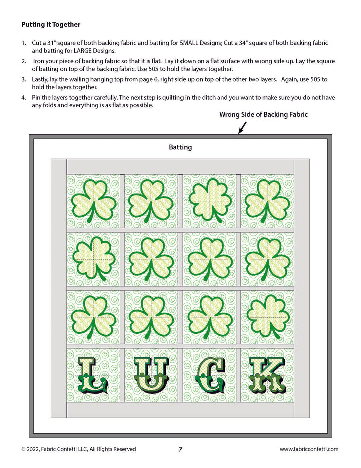 Lucky Charm ITH Wall Hanging