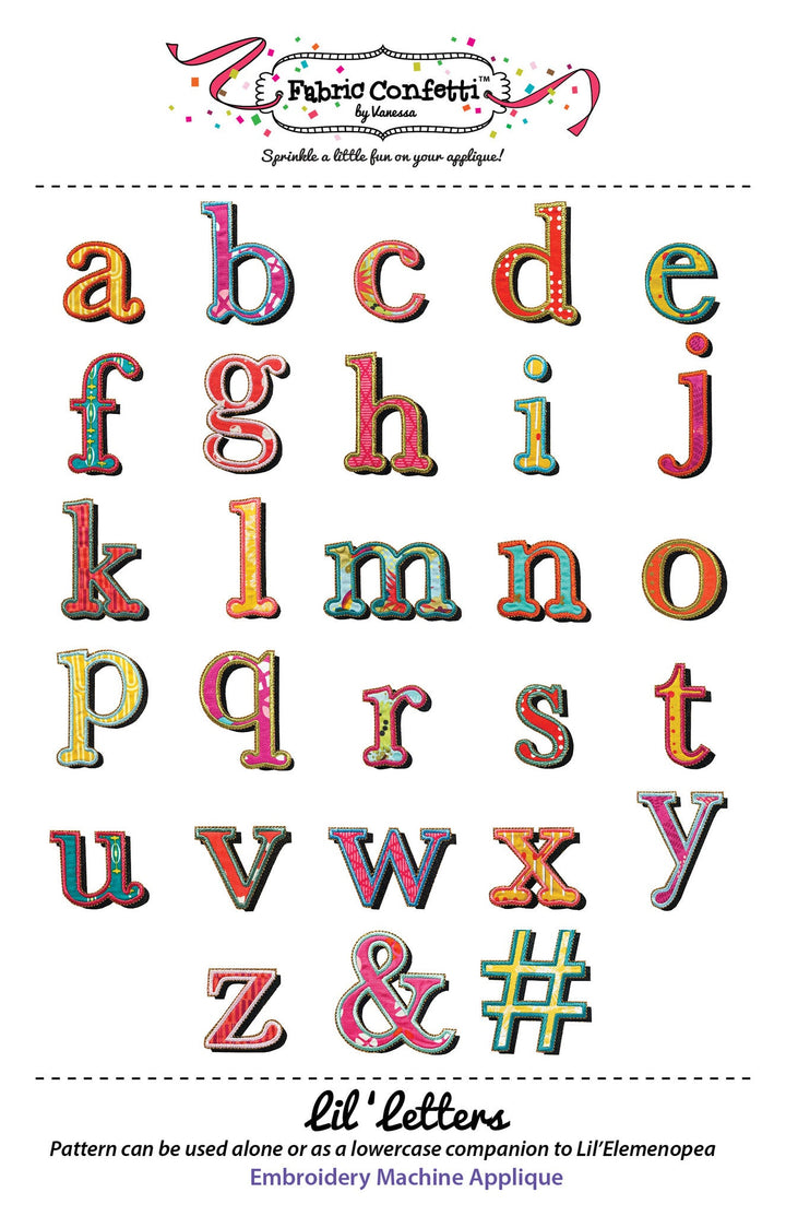 Lil'Letters for Machine Embroidery