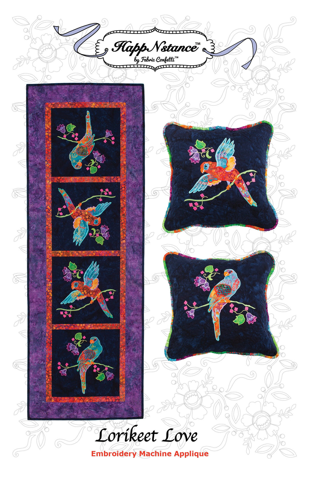 Lorikeet Love for Machine Embroidery
