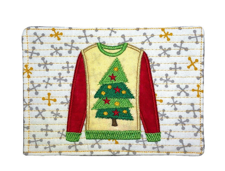 Ugly Christmas Sweaters Mug Rugs and Minis for Machine Embroidery