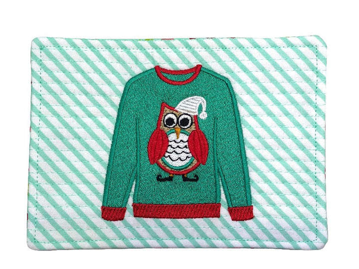 Ugly Christmas Sweaters Mug Rugs and Minis for Machine Embroidery