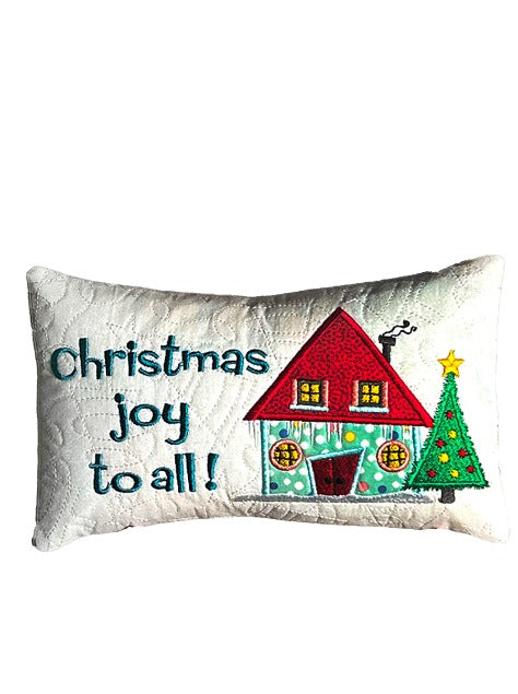 Wonky Holiday Houses ITH Mug Rugs or Desk Pillows