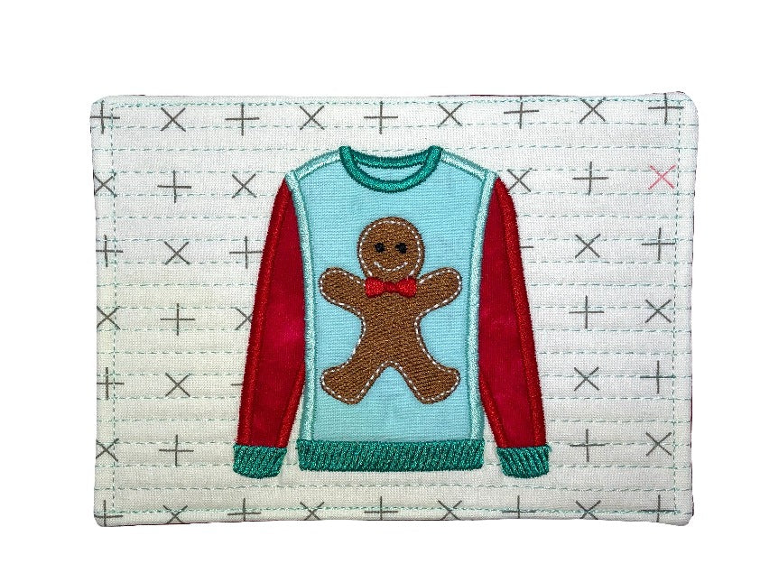 Ugly Christmas Sweaters Mug Rugs and Minis for Machine Embroidery