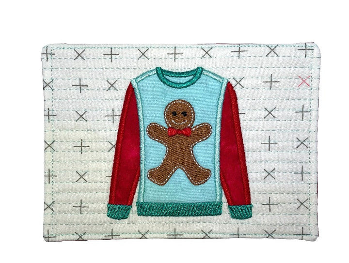 Ugly Christmas Sweaters Mug Rugs and Minis for Machine Embroidery