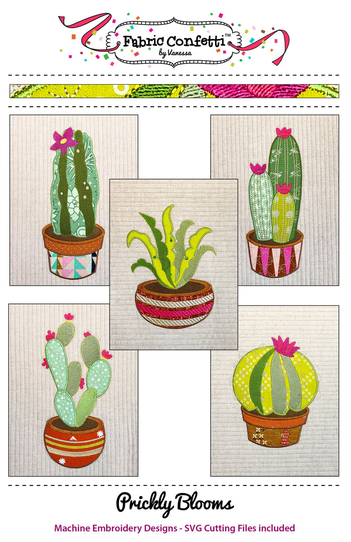 Prickly Blooms for Machine Embroidery