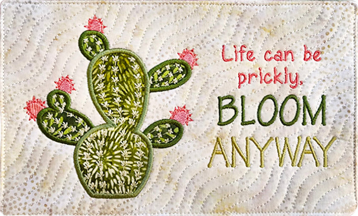 Desert Rose ITH Mug Rugs and Cards