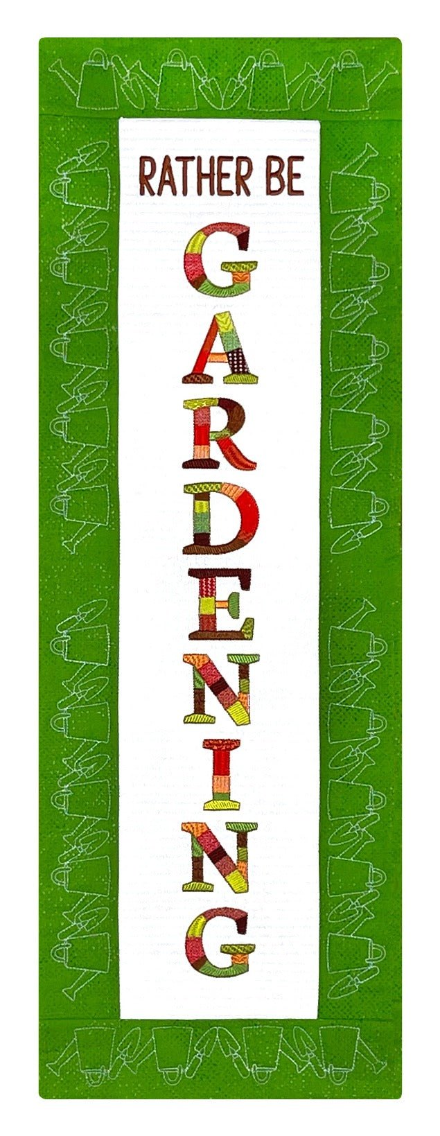 Bit-O-Color Rather Be Gardening Quilted Banner