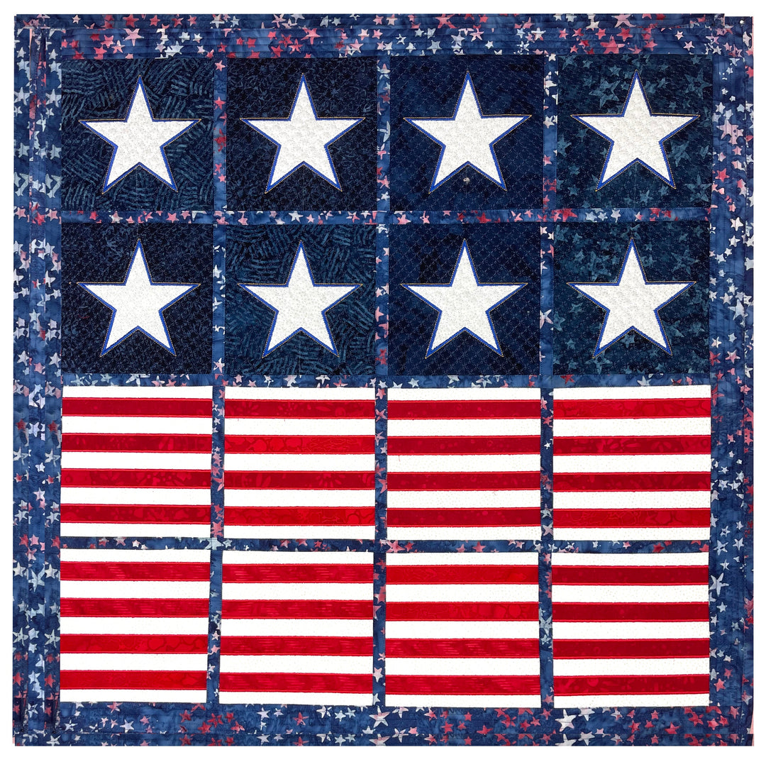 Stars and Stripes ITH Wall Hanging