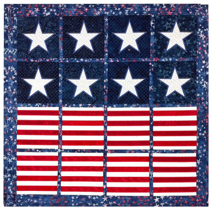 Stars and Stripes ITH Wall Hanging