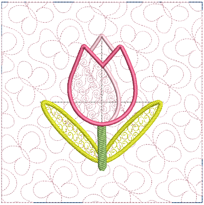Tulips and Easter Eggs ITH Wall Hanging