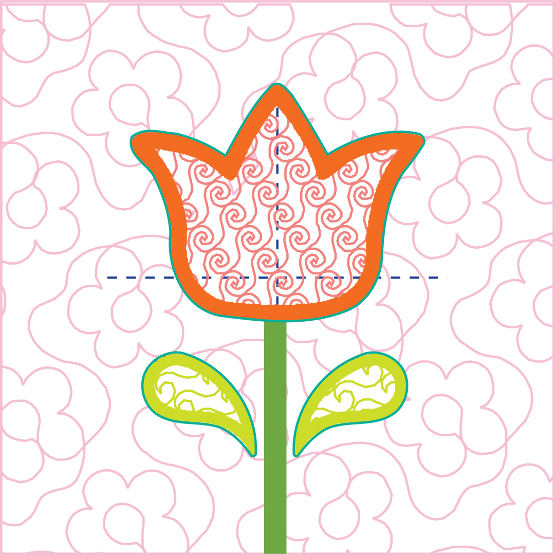 Spring Flowers ITH Wall Hanging