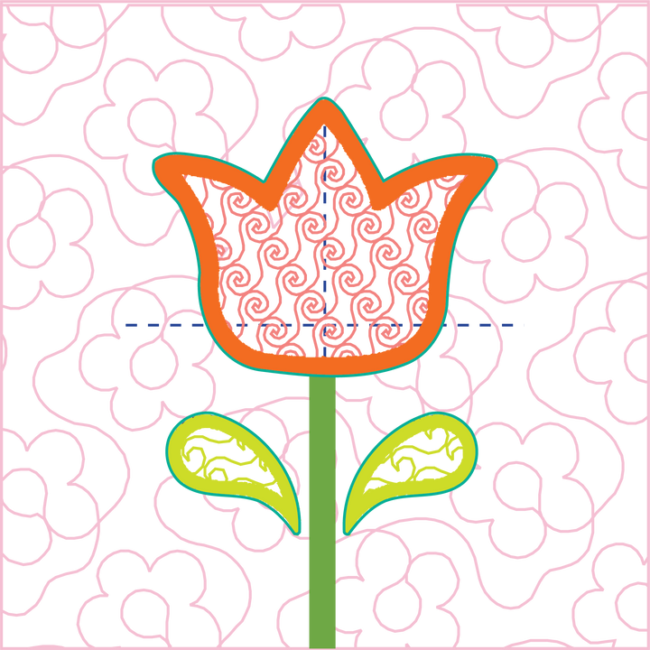 Spring Flowers ITH Wall Hanging