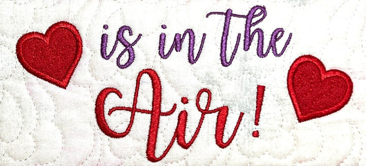 The Wonky Houses Banner - Valentine's Day - for Machine Embroidery