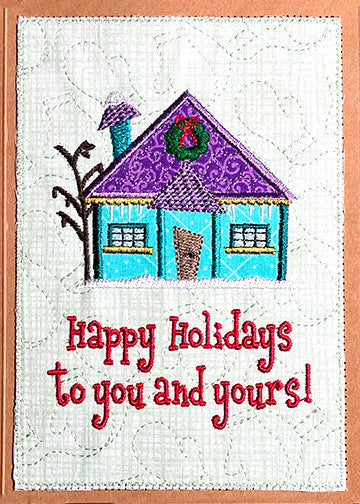 Wonky House Holiday Greeting Cards
